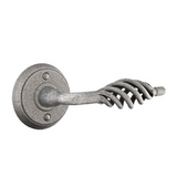 Emtek 7102 WROUGHT STEEL - LEVERSETS With #2 Rosette Passage Set