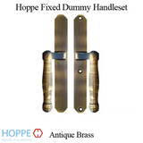 HOPPE HLS 9000 SLIDING DOOR HANDLE-SET, M574/2170N, FIXED DUMMY - ANTIQUE BRASS