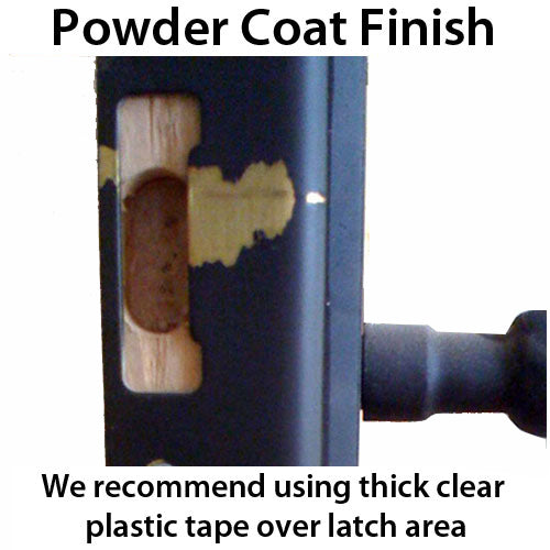 Latch & Deadbolt Strike, Curved Lip - PC0010N 1.70 x 8.82 - Rustic Umber