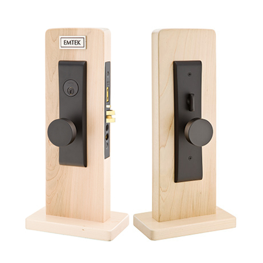Emtek 3144 Artemis Brass Mortise Entrance Lockset - Dummy