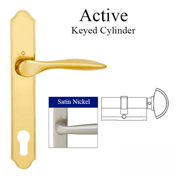 Handleset, New Orleans M1610/374N, Active - Satin Nickel , 2338304