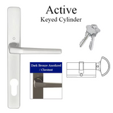 HOPPE MULTIPOINT LOCK HANDLESET, A117/ 2246N, FRANKFURT, ALUMINUM, ACTIVE - DARK BRONZEANODIZED , 2437652