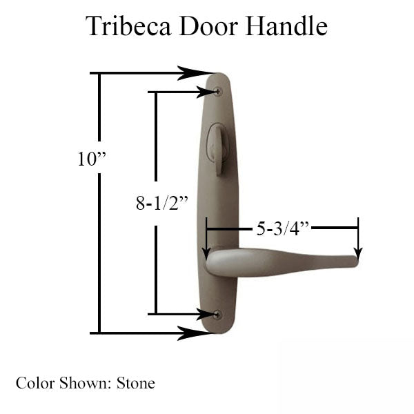 Andersen Tribeca Hardware Kit - Double Doors, Non-Keyed - Stone