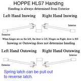 HOPPE HLS7 LOWER ASSEMBLY, ACTIVE SWINGHOOK 1-3/4" BACKSET HOOK @ 29.65" LEFT HAND