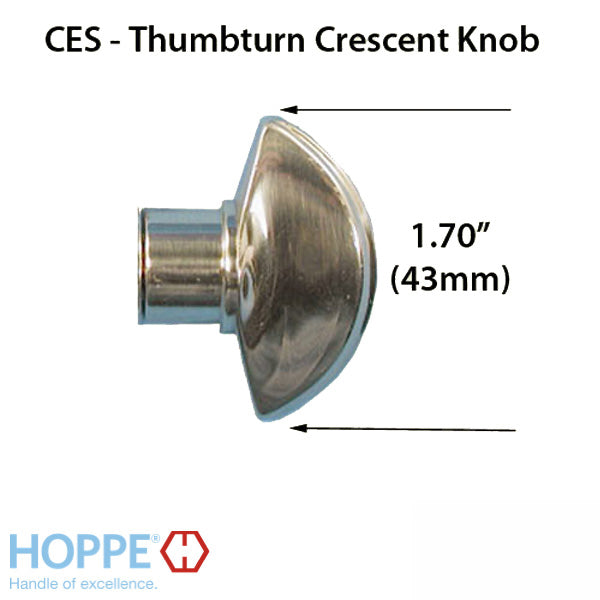 Crescent KNOB for Sliding door HLS9000 Thumbturn Shaft