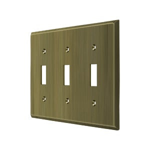 Switch Plate, Triple Standard