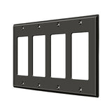 Switch Plate, Quadruple Rocker