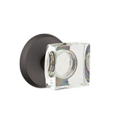 Emtek 7056 GLASS - KNOBSETS With #2 Rosette Dummy, Pair