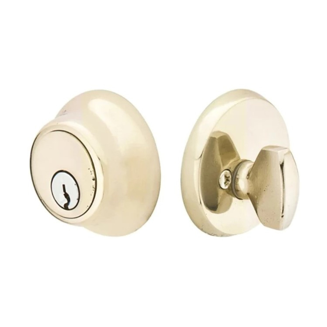Emtek 8450 Regular Sandcast Bronze Deadbolt - Single Cylinder