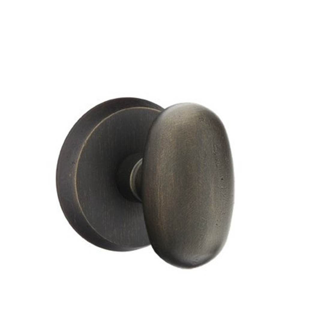 Emtek 7056 SANDCAST BRONZE - KNOBSETS With #2 Rosette Dummy, Pair