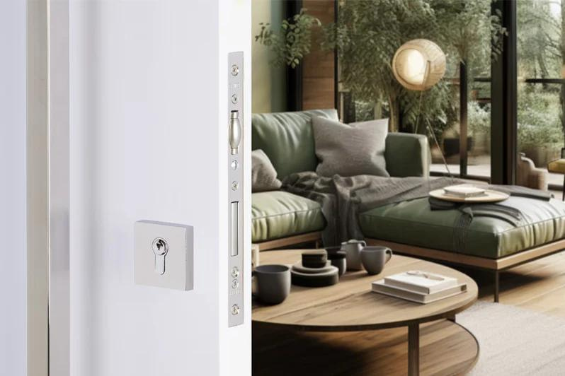 Emtek 2051 European Mortise Deadbolt with Integrated Roller Latch With Round Shape