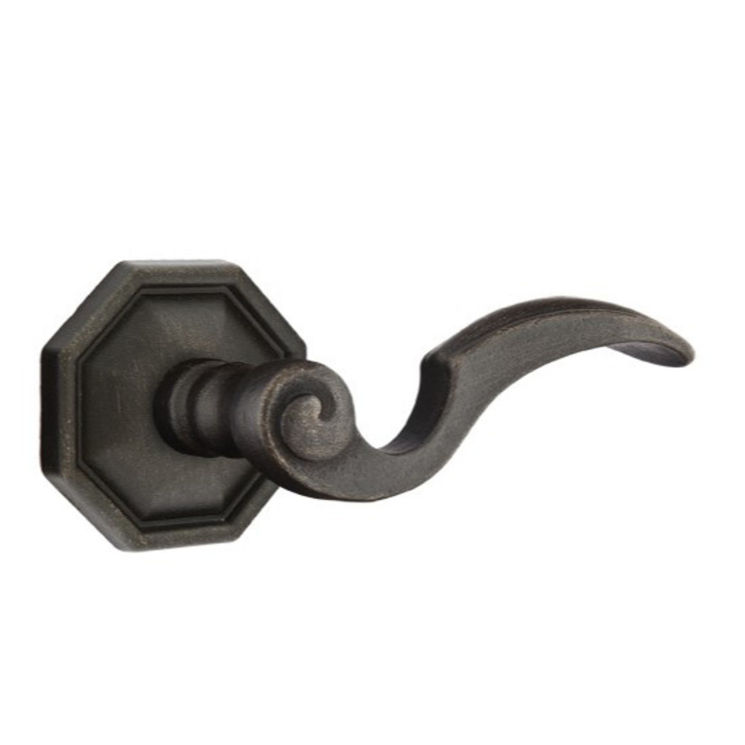 Emtek 70515 TUSCANY BRONZE - LEVERSETS With #15 Rosette Dummy, Pair