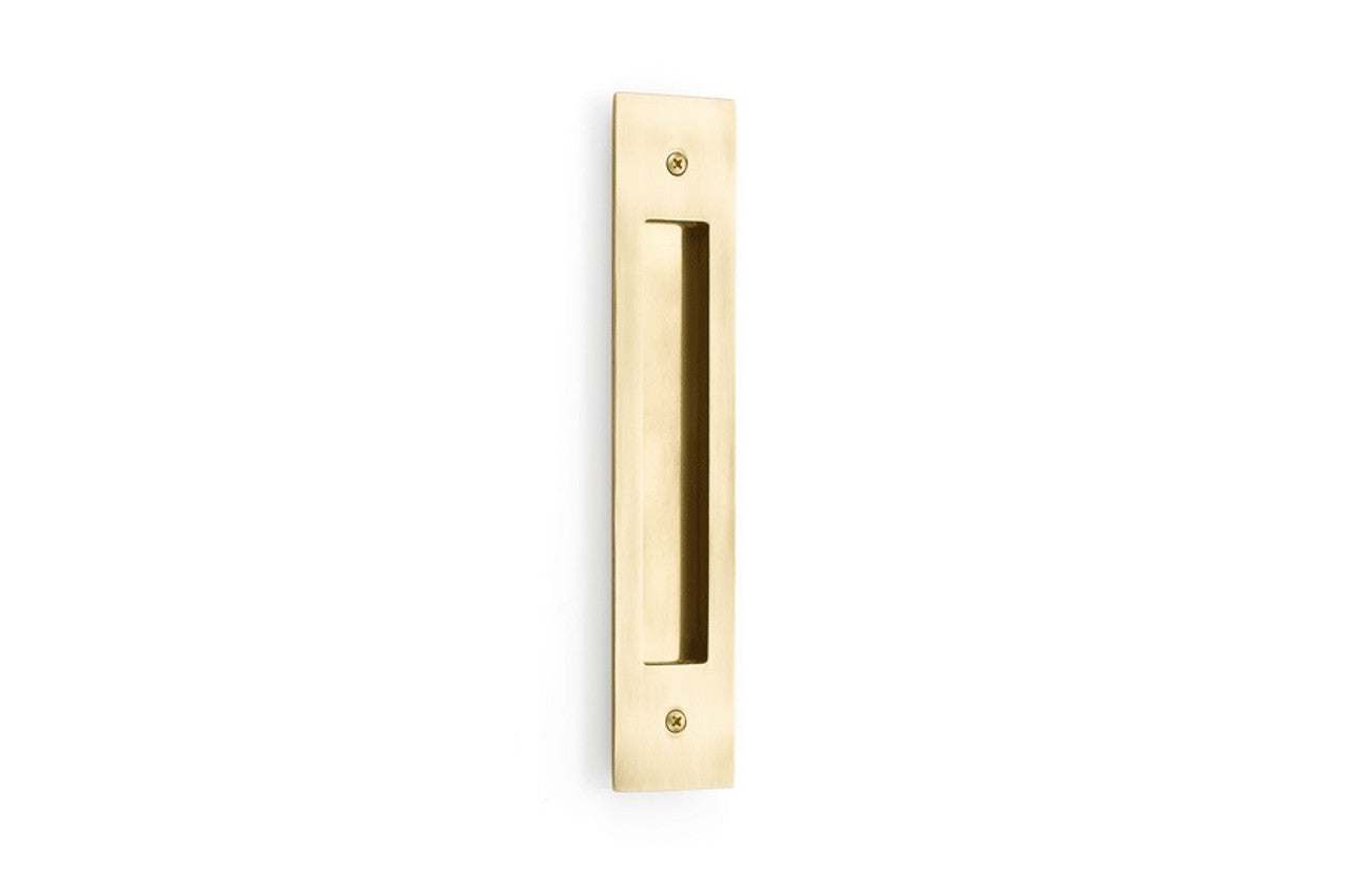 Emtek 221710 MODERN RECTANGULAR FLUSH PULLS With 2" x 10" Overall For 8" C-to-C Door Pull