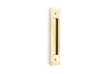 Emtek 221710 MODERN RECTANGULAR FLUSH PULLS With 2" x 10" Overall For 8" C-to-C Door Pull