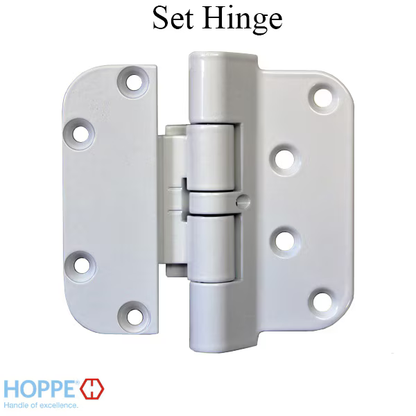 Hoppe F9010, 2009 Set Hinge, Rhi / Lho- Pure White - 3033941