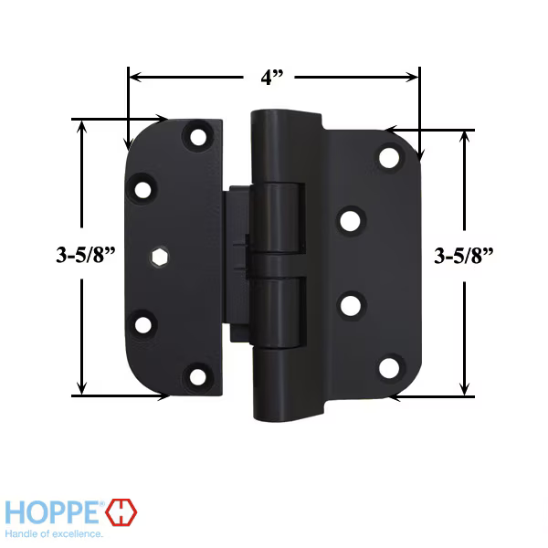 Hoppe F8709, 2009 Guide Hinge - Rustic Umber - 3052105