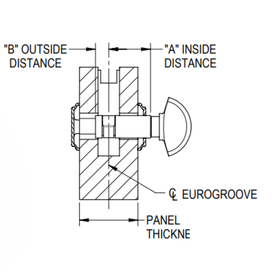 Hoppe Half Cylinder 90 degree with Crescent Knob 40.5 , Satin Nickel - 3637365