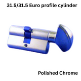 Hoppe 90 Degree Crescent Knob Keyed Cylinder - 3141925