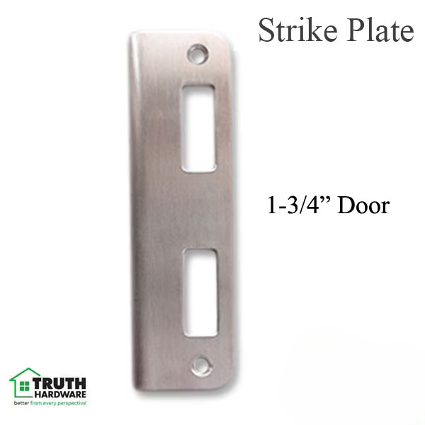 Latch & Deadbolt Strike Plate - Truth Sentry - SS