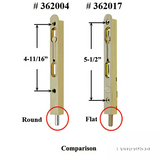 7 Inch Flip Lever Mortise Flush Bolt With Round Bolt - 362004
