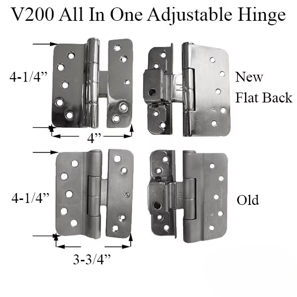 V200 Right Hand All In One Adjustable Hinge, Latest Style - 363718
