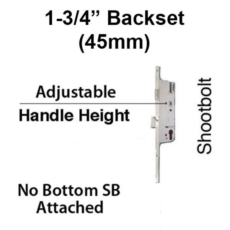 Hoppe 16mm Manual Gear, 45/92 Shootbolt, Adjustable Handle Height