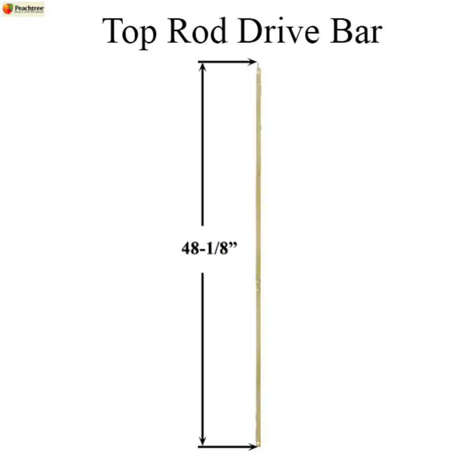 Auxiliary Locking Module Drive Bar / Rod, Ipd 8-0 Door - Top
