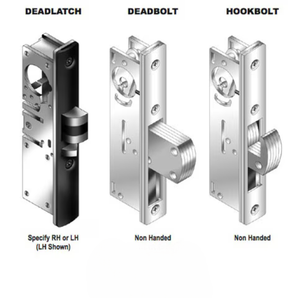 Hookbolt Lock, 1-1/8 Inch Backset - No Face Plate - 380053