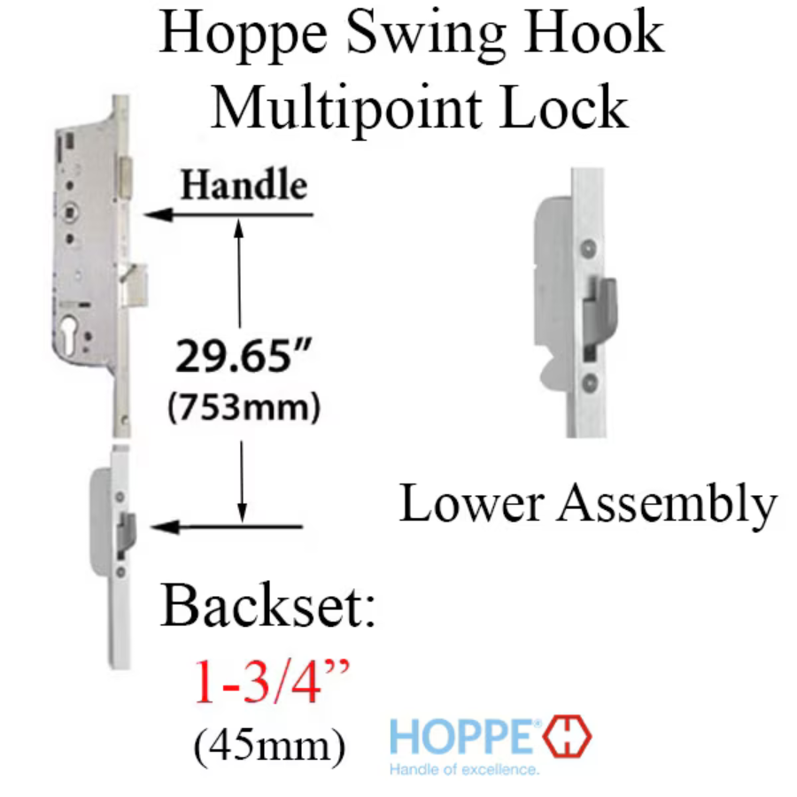 Hoppe 16mm Active Swing Hook, 45/92 Hook @ 29.65" - 3868876