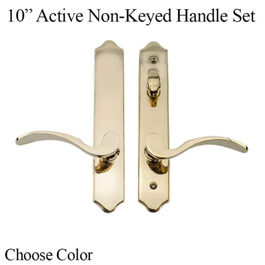Elegance 10" Arch Non-Keyed Active Handle Hardware For Hinged Door - 395005