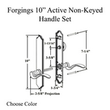 Forgings 10 Inch Round Top Handle Set Active Door Non-Keyed- 395018