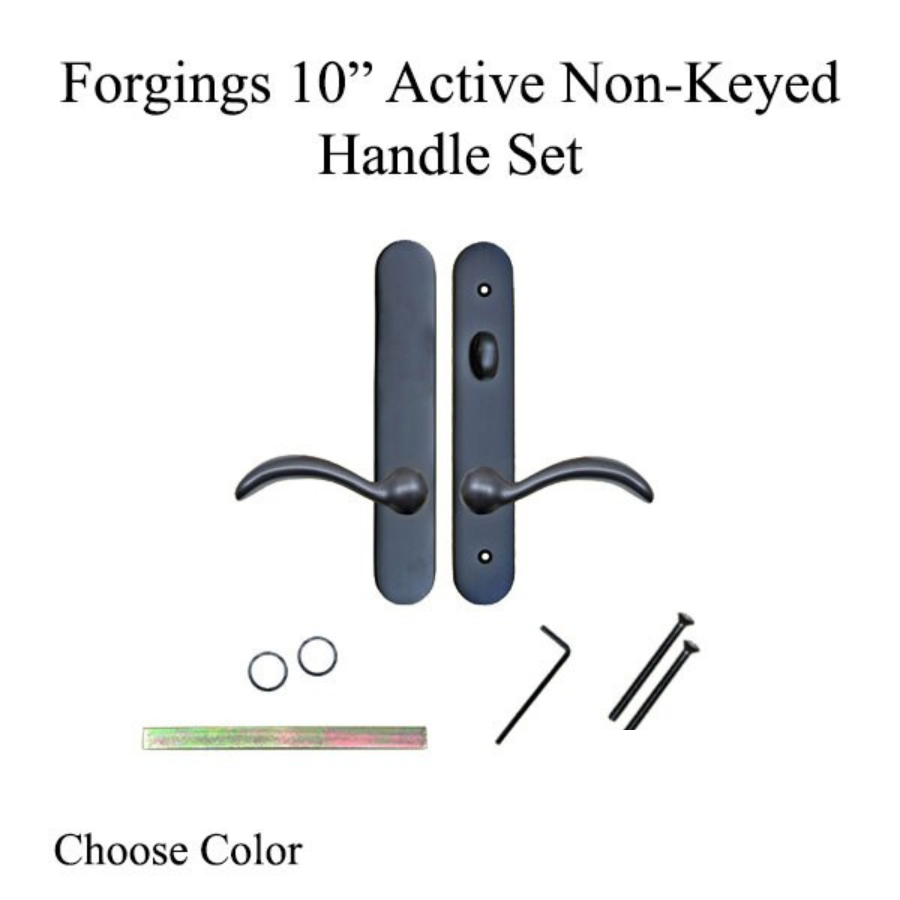 Forgings 10 Inch Round Top Handle Set Active Door Non-Keyed- 395018