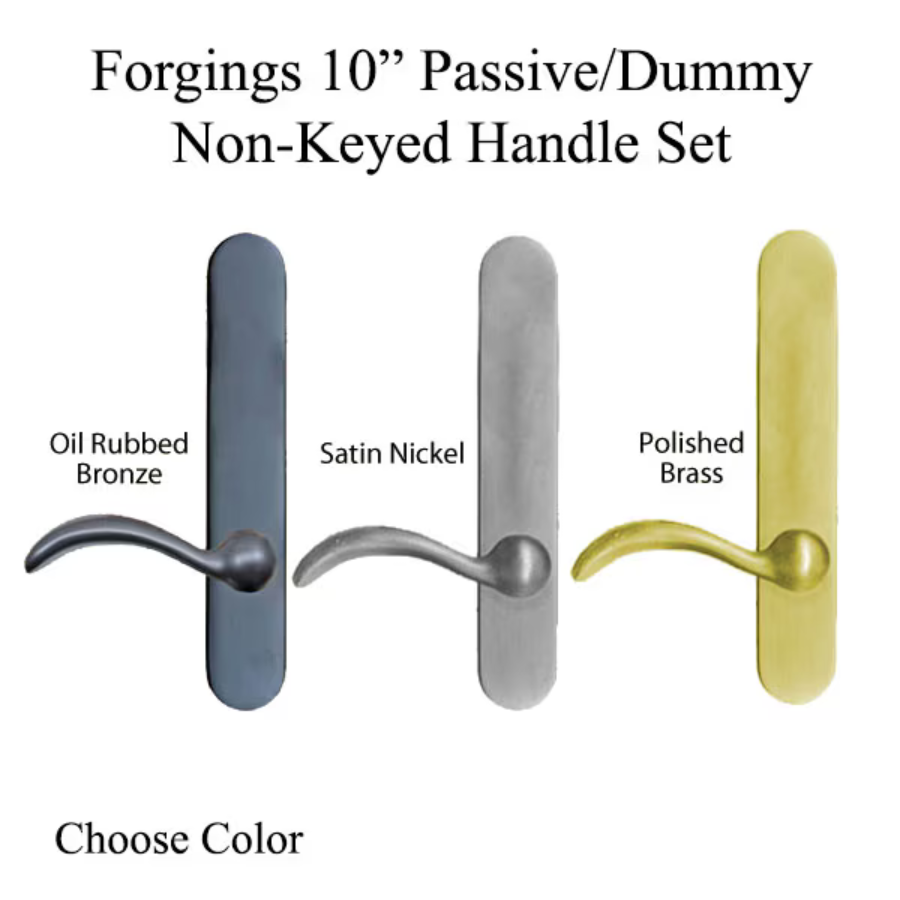 Forgings 10 Inch Passive/Dummy Non-Keyed Handle Set - 395019
