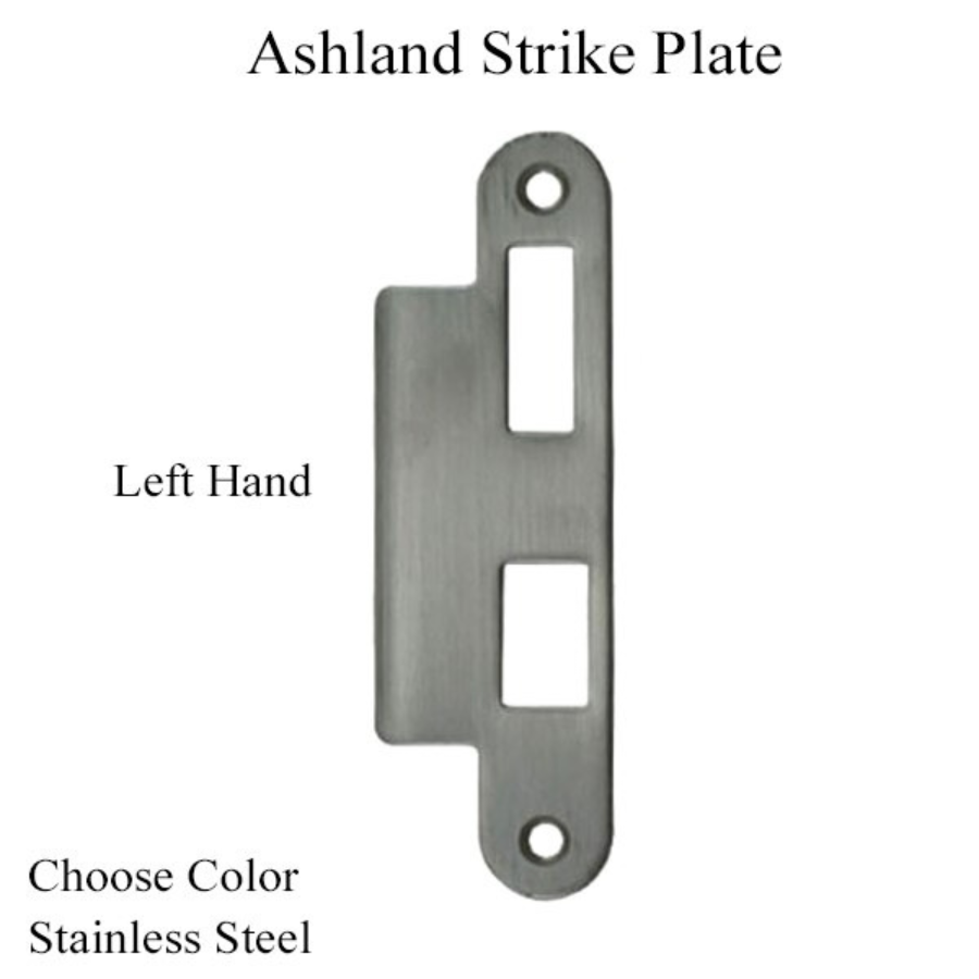 Ashland Strike Plate, Left Hand - Choose Color