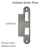Ashland Strike Plate, Left Hand - Choose Color