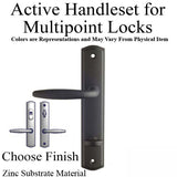 Active Keyed Handle Set 800C - for Multipoint Locks - Zinc Material - Choose Finish, 395220Z