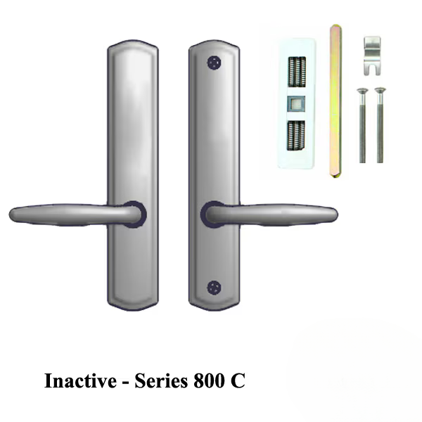 Amesbury 800C Inactive Handle Set Multipoint Lock Trim Zinc Choose Finish - 395221z