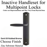 Inactive Handle Set 800C - for Multipoint Locks - Zinc Material - Choose Finish