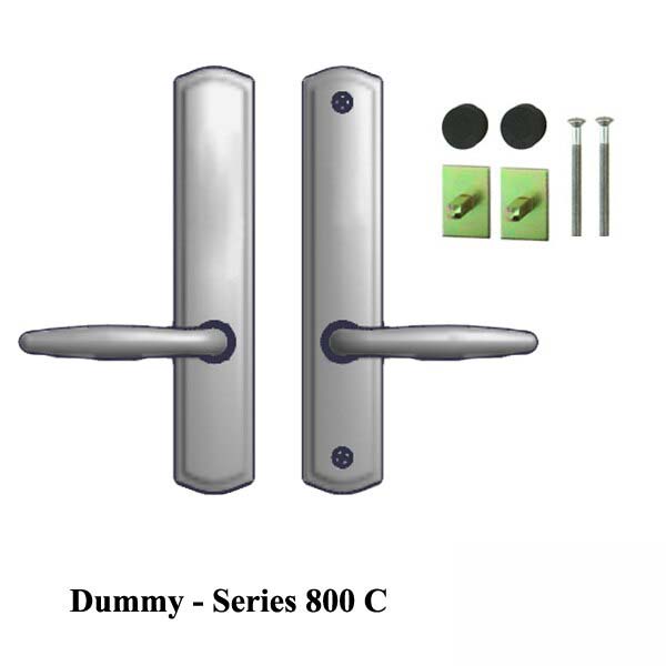 Amesbury 800C Dummy Handle Set Multipoint Lock Trim Solid Brass Choose Finish - 395222B