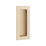 Emtek 222307 Modern Rectangular Brass Flush Pulls (2" x 7") - Knurled