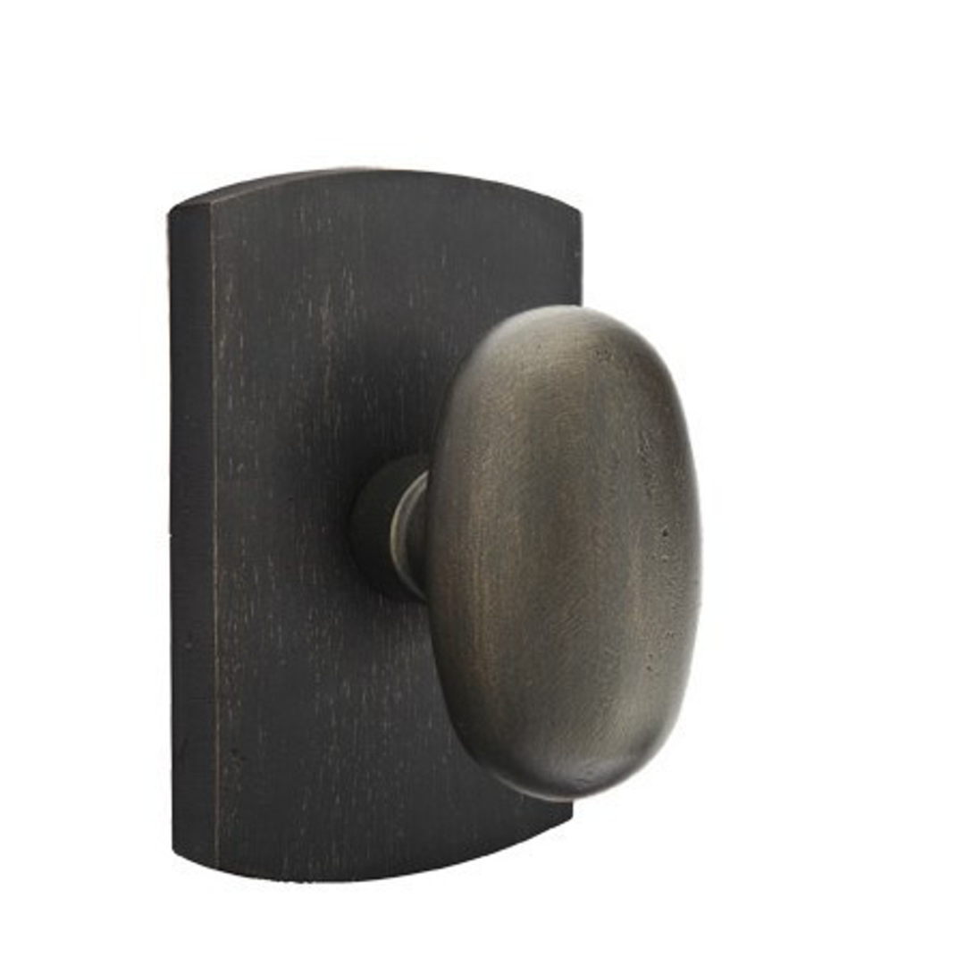 Emtek 7050 SANDCAST BRONZE - KNOBSETS With #4 Rosette Dummy, Pair