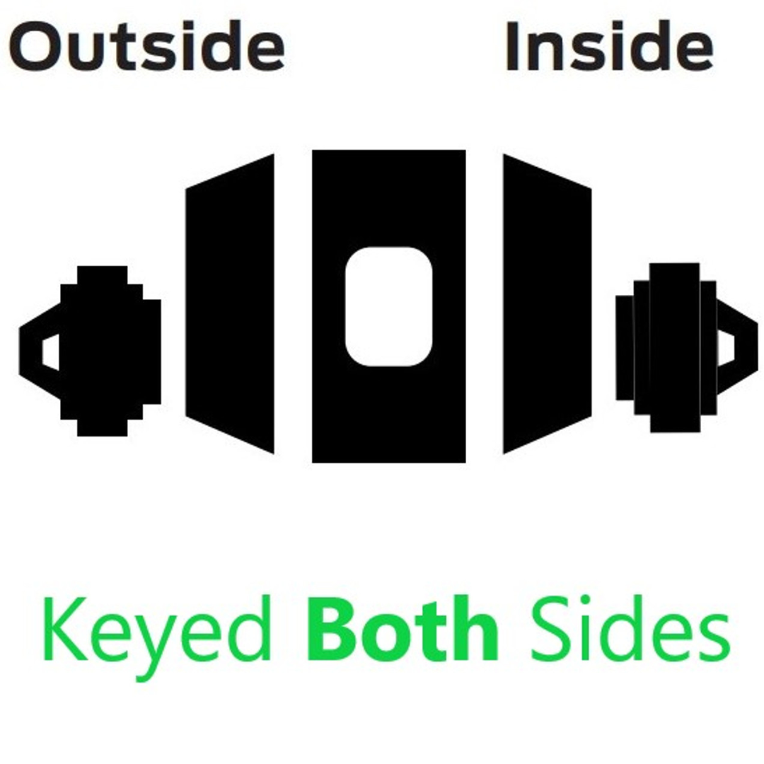 Emtek 8355 Low Profile Deadbolt - Classic Brass - Double Cylinder