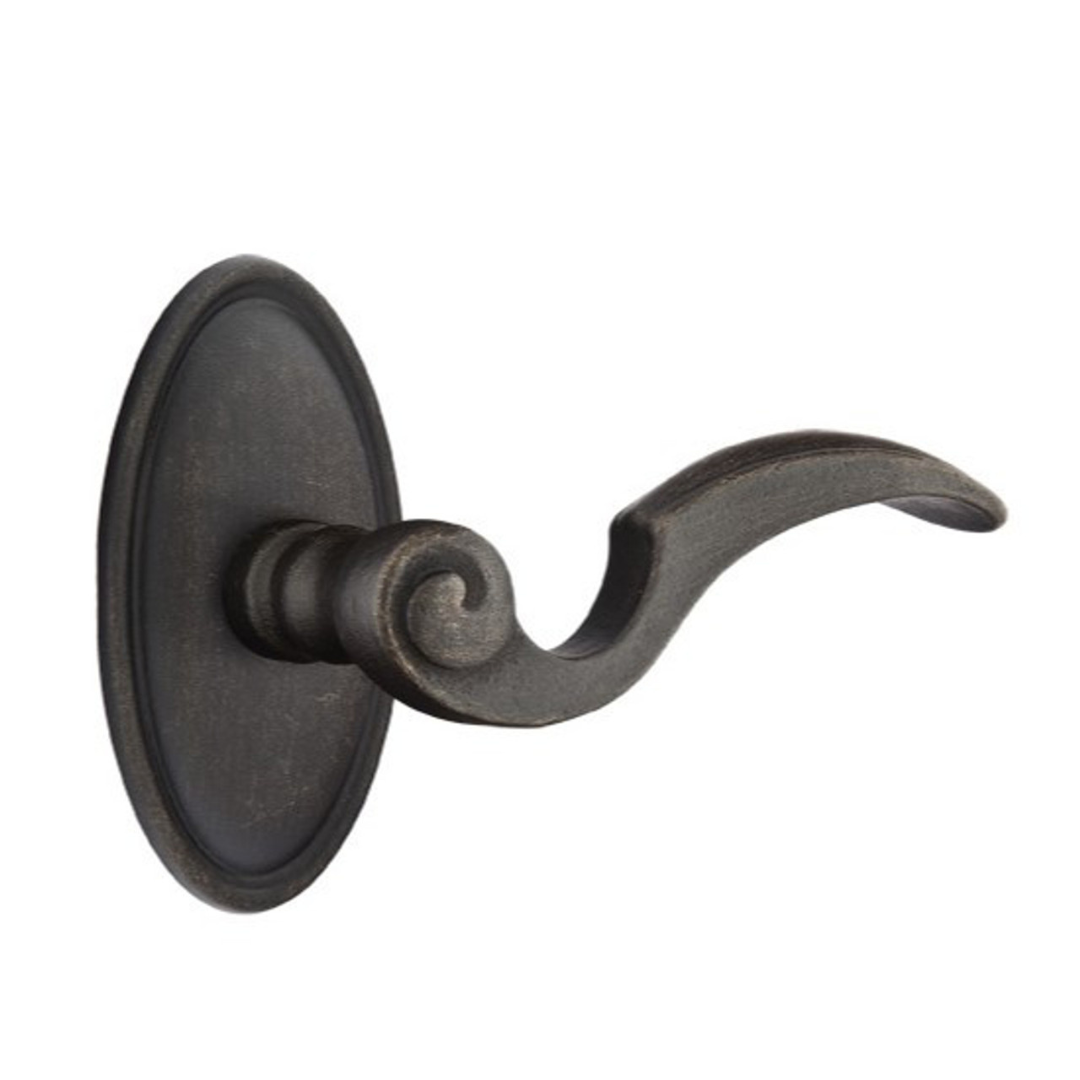 Emtek 71014 TUSCANY BRONZE - LEVERSETS With #14 Rosette Passage Set