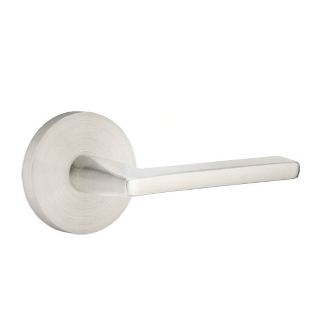 Emtek S300 STAINLESS STEEL - LEVERSETS With Disk Rosette Dummy, Pair