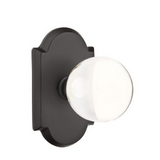 Emtek 7058 GLASS - KNOBSETS With #1 Rosette Dummy, Pair