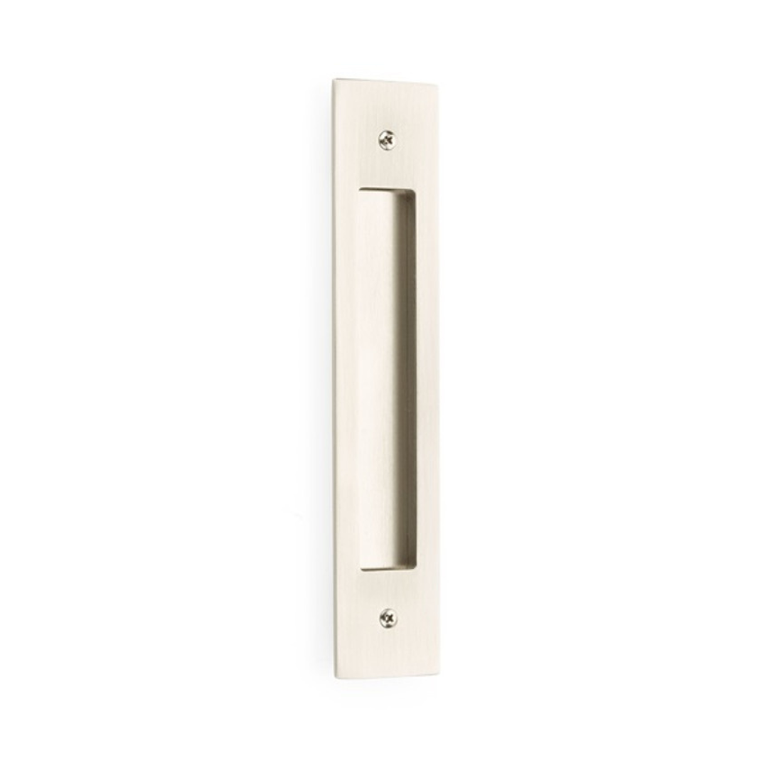 Emtek 221710 MODERN RECTANGULAR FLUSH PULLS With 2" x 10" Overall For 8" C-to-C Door Pull