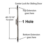 Center Lock Assembly For 3 Point Sliding Door Lock Xm-50
