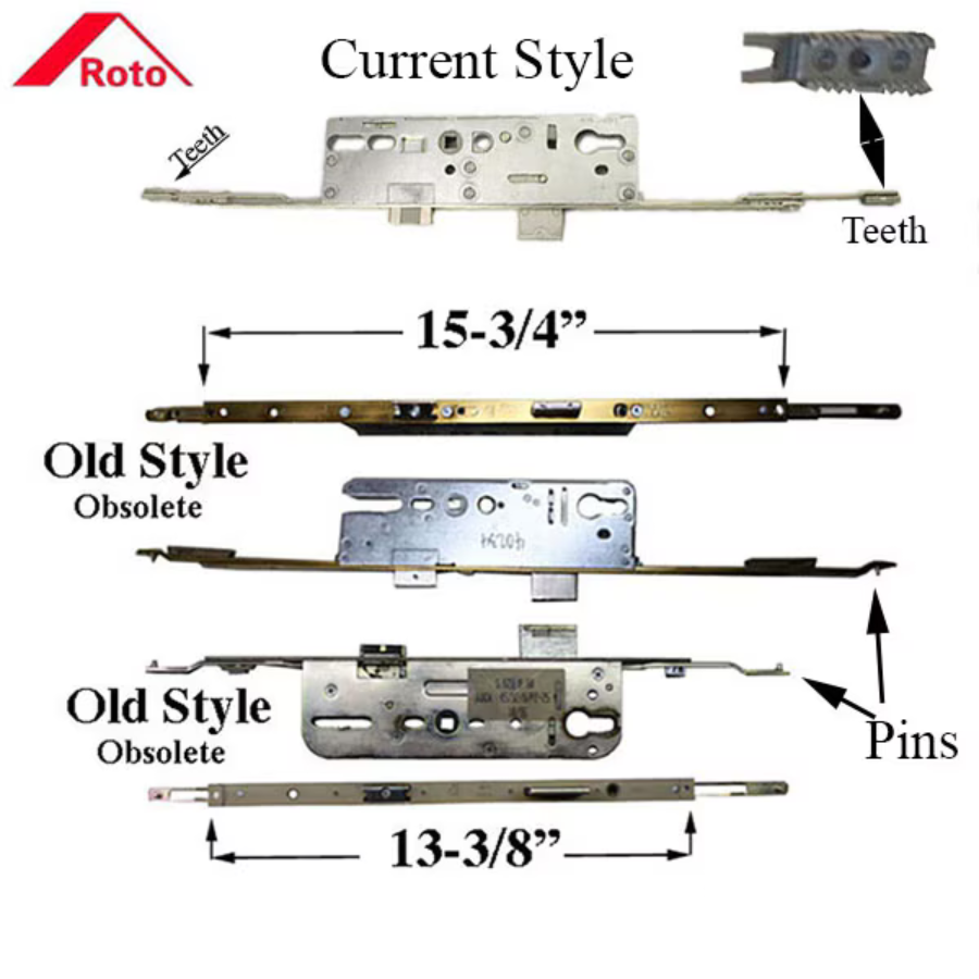 Roto Gear Box only, New Style, Replacement - 35mm backset