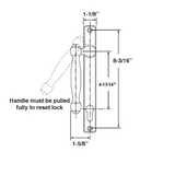 Fuhr Sliding Patio Door Handle Active L Handle 574 392 Screw Hole Pattern Choose Color