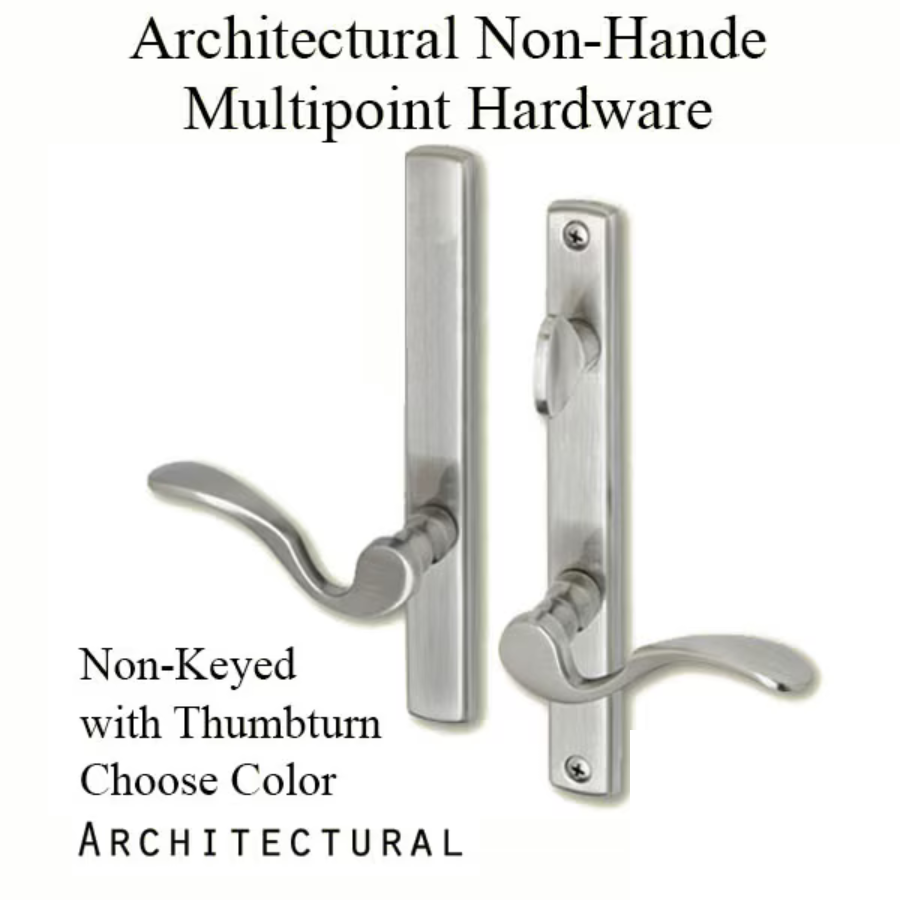 Multipoint Door Handles For Swing Door, Inactive - Non-Keyed With Thumbturn - 404102